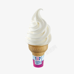 奶油雪糕夏天冰淇淋原味奶油甜筒雪糕高清图片