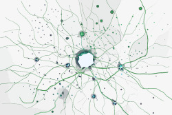 绿色病毒线条花纹矢量图高清图片
