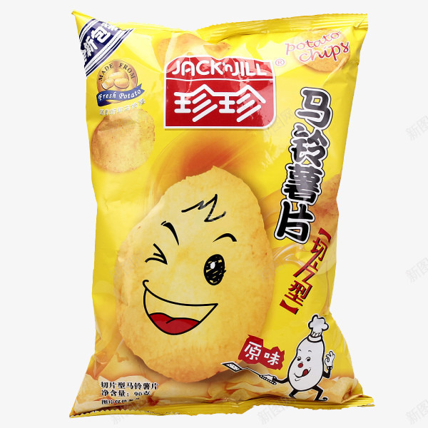 珍珍薯片原味png免抠素材_88icon https://88icon.com 美味 膨化食品 营养 薯片 零食