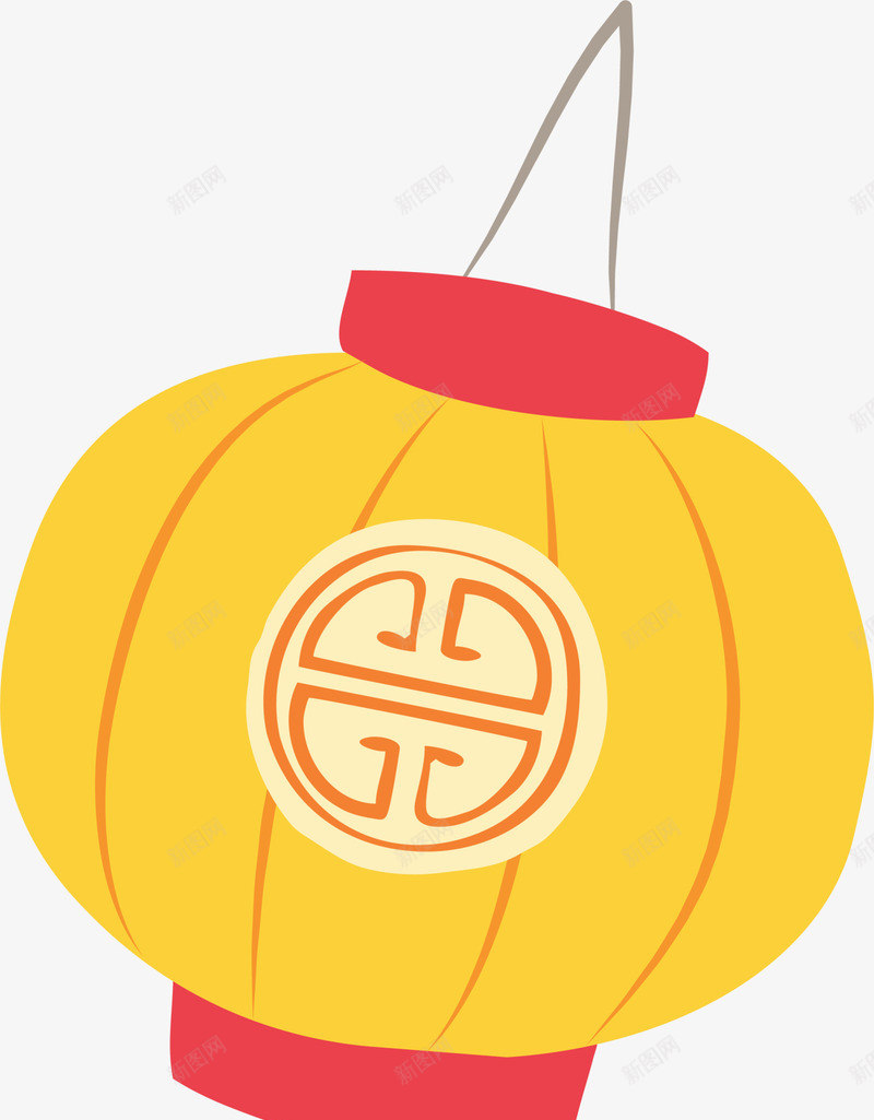 新年黄色灯笼挂饰png免抠素材_88icon https://88icon.com 中国风 新年灯笼 新春灯笼 春节灯笼 灯笼挂饰 黄色灯笼