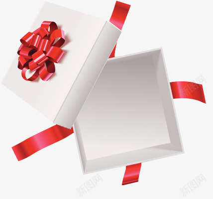 打开的礼盒png免抠素材_88icon https://88icon.com 圣诞礼物 打开的 白色盒子 礼物 礼盒