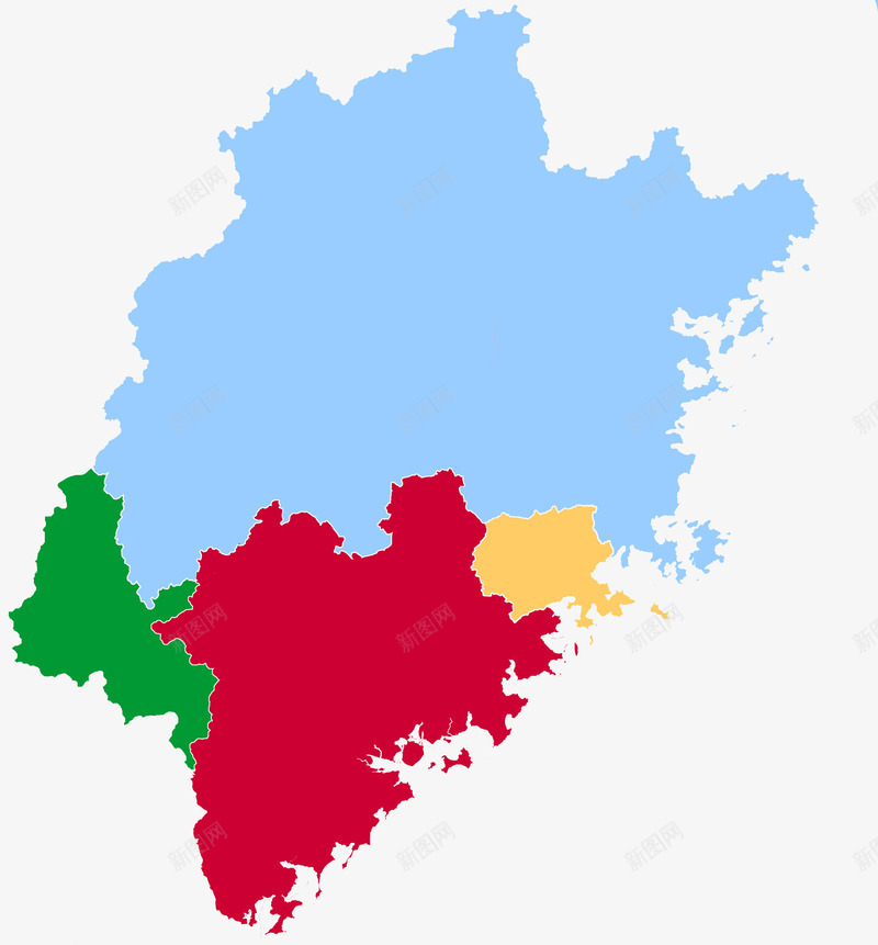 彩色空白福建地图png免抠素材_88icon https://88icon.com 地图 彩色 福建 福建地图 空白