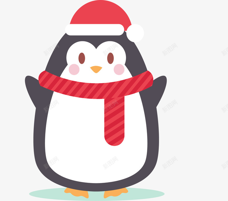 胖胖可爱的小企鹅矢量图ai免抠素材_88icon https://88icon.com 企鹅 可爱企鹅 圣诞节 圣诞节企鹅 小企鹅 矢量png 矢量图