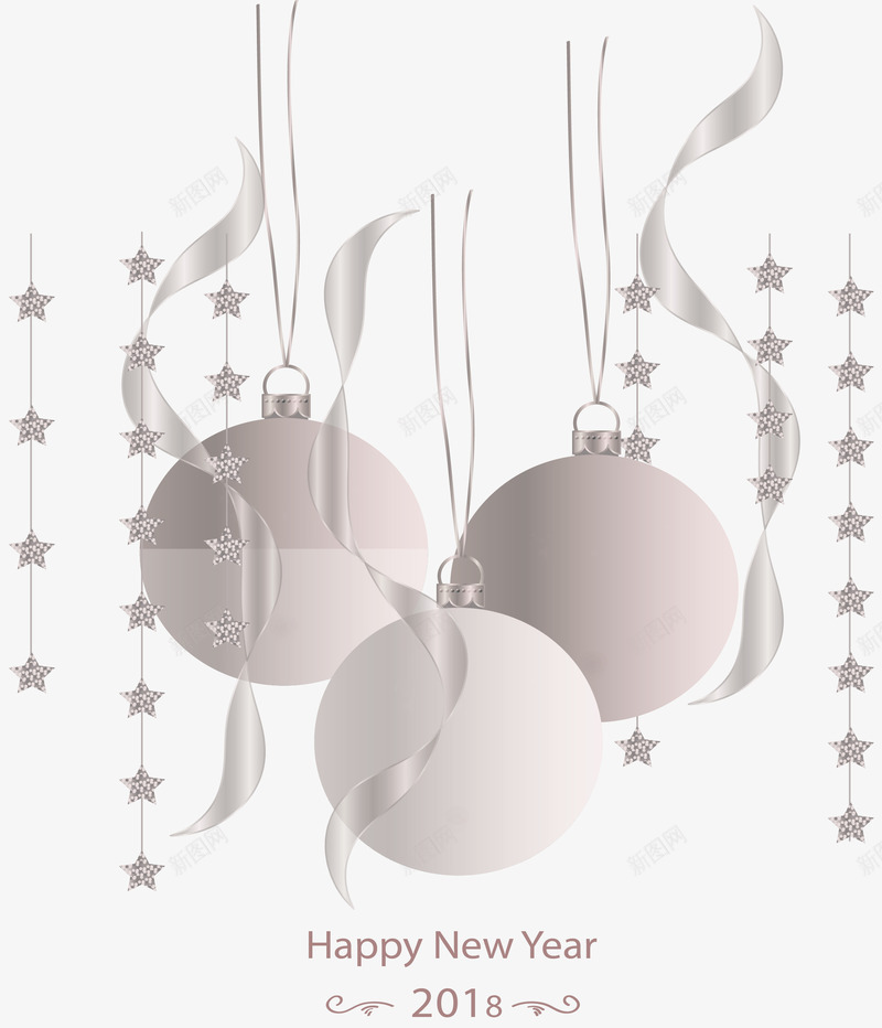 精美银色圣诞球矢量图ai免抠素材_88icon https://88icon.com 圣诞促销 圣诞球 圣诞节 暖冬 矢量png 银色圣诞球 矢量图