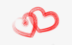 极简主义艺术字简单风格的红色爱心高清图片