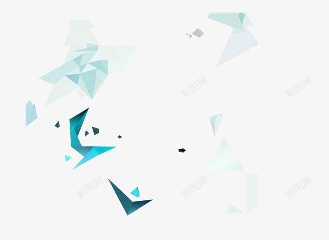 立体折纸psd免抠素材_88icon https://88icon.com 多维 多边形 折纸 挂件 立体 立体折纸 装饰