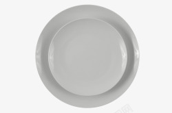干净的白色餐具瓷盘素材