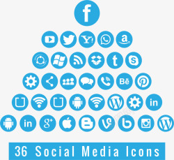 社交软件创业天蓝色社交媒体软件高清图片