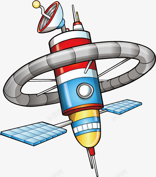 可爱的儿童玩具插画矢量图ai免抠素材_88icon https://88icon.com 儿童 卡通 卫星 可爱 宇宙探测器 插画 漫画 绘画 矢量图