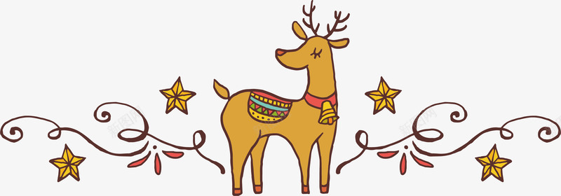 卡通驯鹿圣诞标题框矢量图ai免抠素材_88icon https://88icon.com 可爱驯鹿 圣诞标题框 圣诞节 矢量png 驯鹿 驯鹿标题框 矢量图