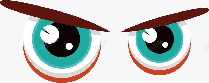 logo设计手绘眼睛卡通眼睛矢量图图标图标