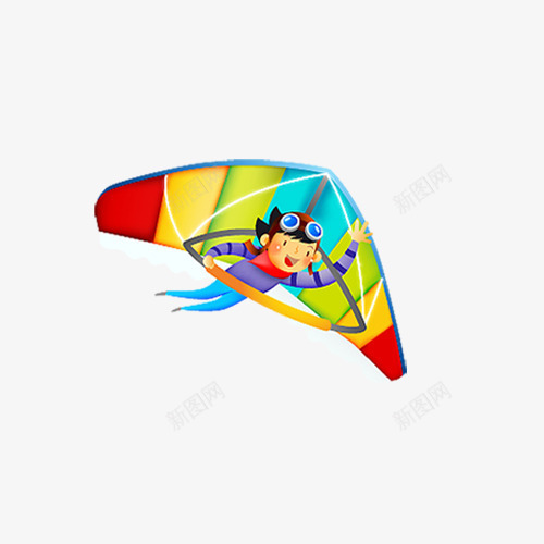 玩滑翔翼的男孩png免抠素材_88icon https://88icon.com 儿童节 卡通 彩色 插画设计 放飞梦想 滑翔翼 男孩