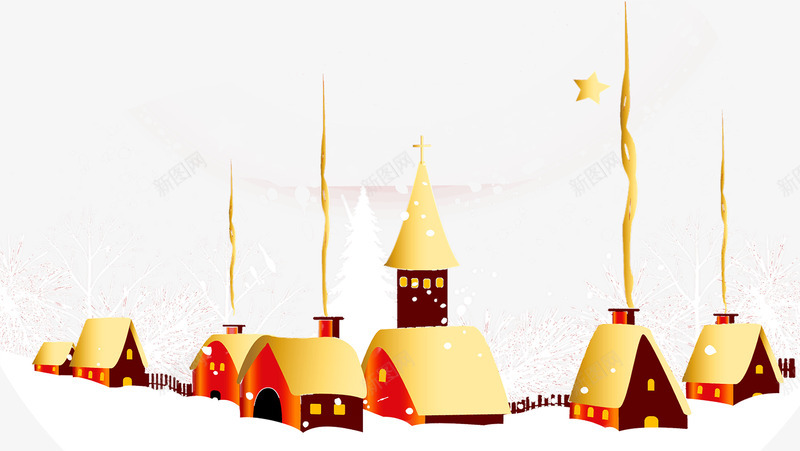 雪地里的房子png免抠素材_88icon https://88icon.com 冬季雪天 冰天雪地房屋 城堡房子图片 雪地房子卡通
