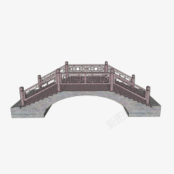 护栏模型拱桥护栏高清图片