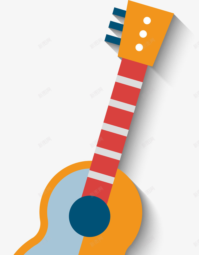 吉他乐器png免抠素材_88icon https://88icon.com 卡通 吉他 吉他社海报 弹奏 新图网 矢量图案 装饰 音乐乐器
