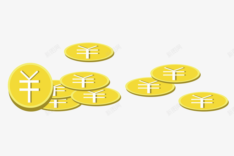 一堆金币卡通手绘psd免抠素材_88icon https://88icon.com 一堆金币卡通手绘 硬币 货币 金币插画 钱 零钱