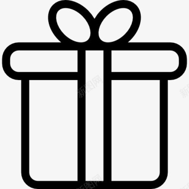 礼物包装背景礼品盒有花边图标图标
