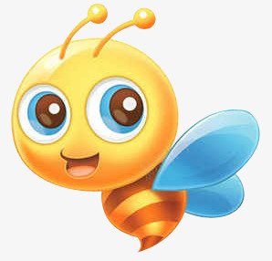 手绘扁平风格飞翔的小蜜蜂png免抠素材_88icon https://88icon.com 扁平 蜜蜂 风格 飞翔 黄色