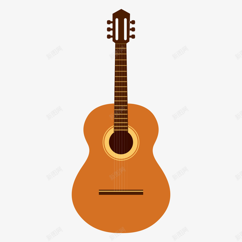 一把棕色的吉他乐器png免抠素材_88icon https://88icon.com 乐器 动漫动画 卡通手绘 吉他 新图网 棕色 装饰图