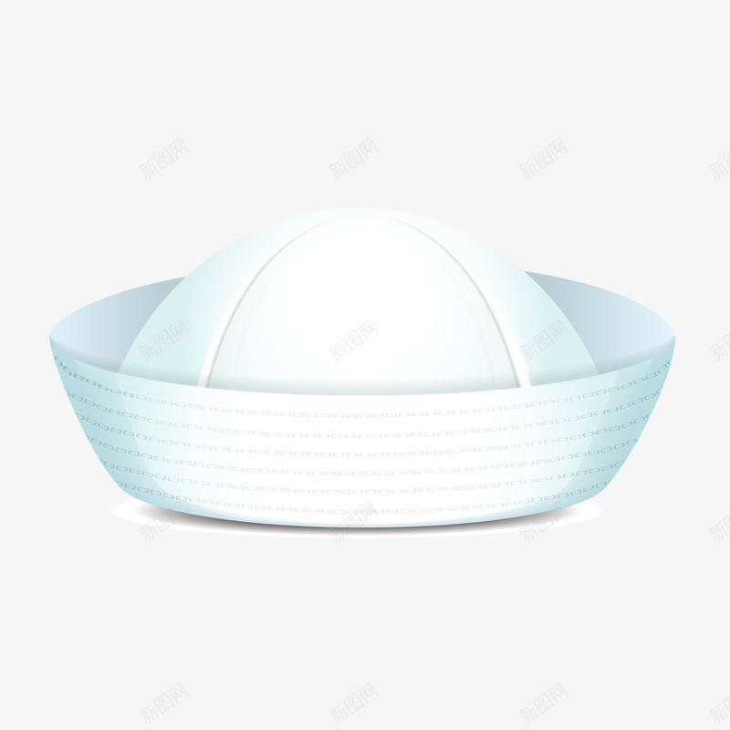 帽子png免抠素材_88icon https://88icon.com 3D PNG免扣图下载 圆形帽 海军帽 白色 装饰