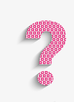 卡通扁平化问号矢量图素材