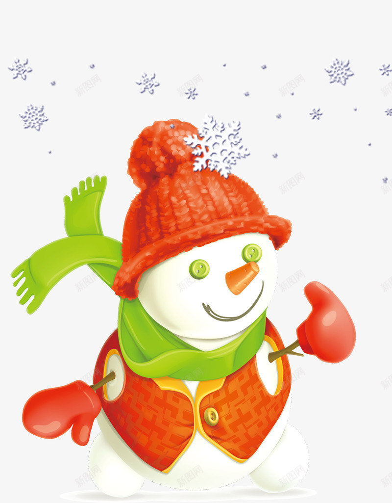 元旦圣诞节卡通雪花雪人png免抠素材_88icon https://88icon.com 促销 元旦节 冬季上新 双旦礼遇季 圣诞节 电商 雪人 雪花