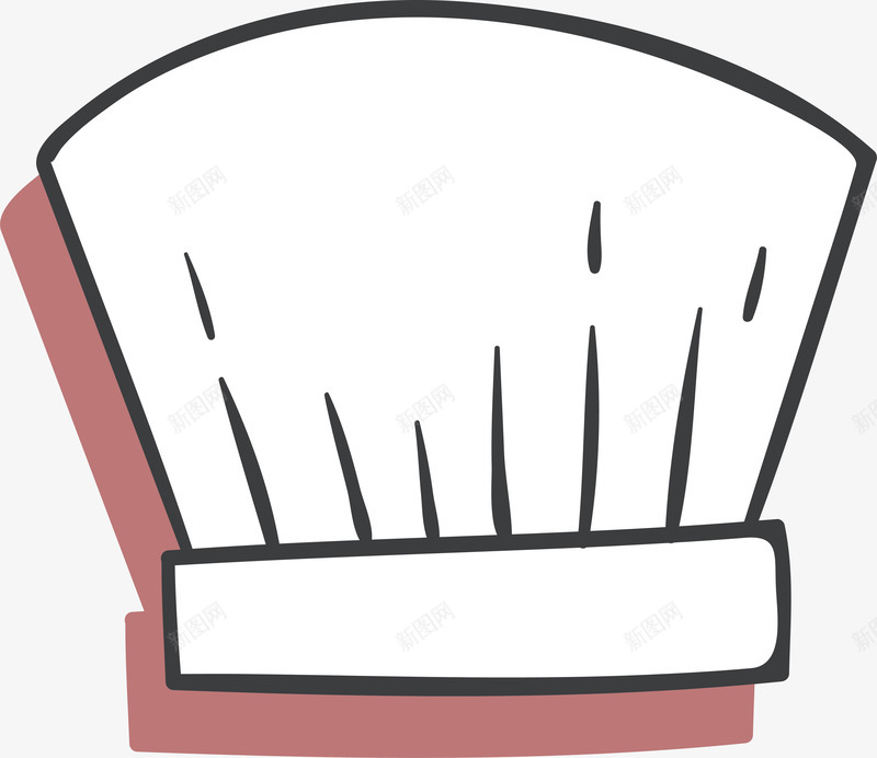卡通厨师帽子矢量图ai免抠素材_88icon https://88icon.com 卡通 厨师帽子 帽子 帽子设计 白色 装饰 矢量图