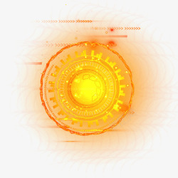 橙色科技特效素材