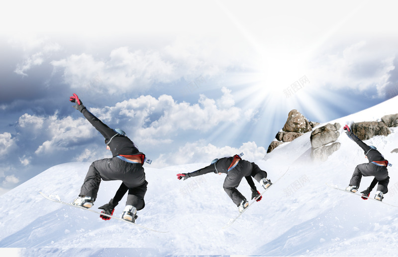 滑雪png免抠素材_88icon https://88icon.com 企业宣传画 企业文化 体育 创意素材 展板 挑战 滑雪 超越自我 运动