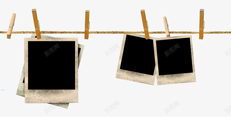 照片夹png免抠素材_88icon https://88icon.com 冲洗照片 复古做旧 夹子 木质 照片 相片夹 绳子