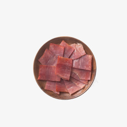 圆碗装猪肉脯素材