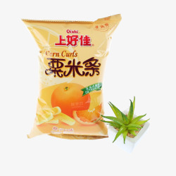 上好佳粟米条香橙口味素材