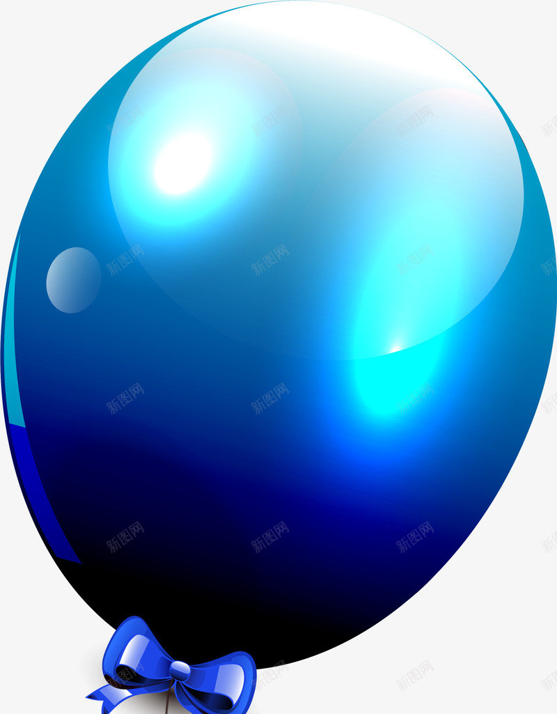 蓝色清新气球png免抠素材_88icon https://88icon.com 卡通彩球 活动气球 漂浮气球 简约气球 蓝色气球 装饰图案