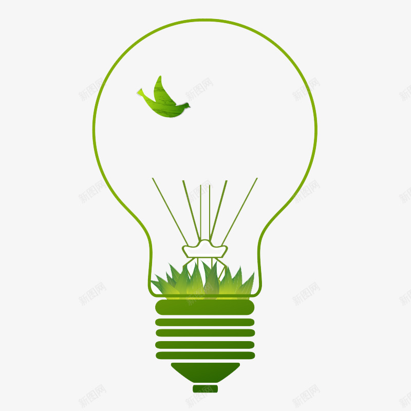 灯泡照明png免抠素材_88icon https://88icon.com 公益 创意 灯 灯具 灯泡 点灯 照明 环保 现代 生活元素 科技 绿色环保 节能