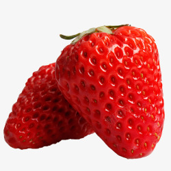 红色草莓抠图素材