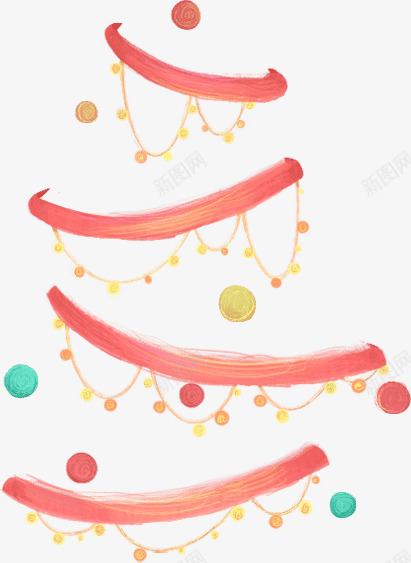 h5水彩圣诞挂件装饰png免抠素材_88icon https://88icon.com h5素材水彩圣诞挂件装饰 圣诞节元素 铃铛