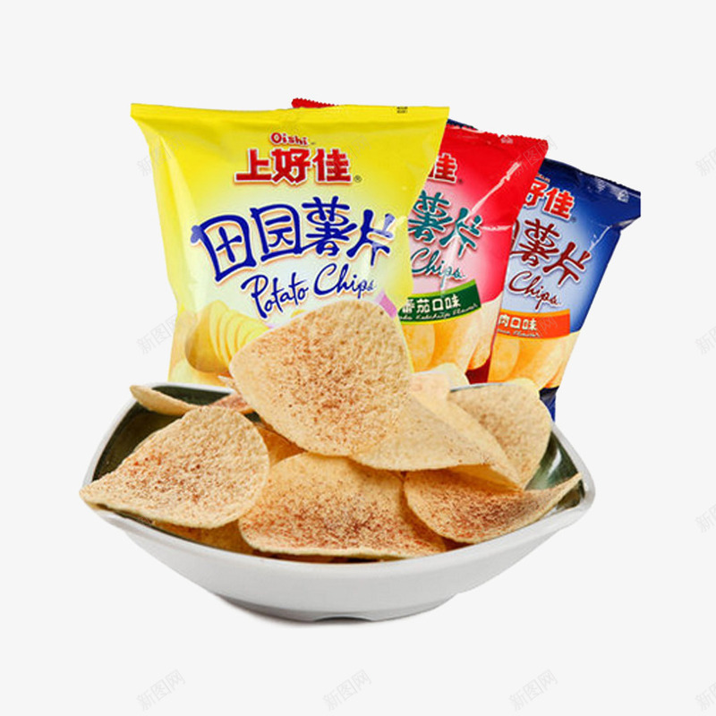 上好佳田园薯片三包png免抠素材_88icon https://88icon.com 上好佳 休闲零食 油炸食品 薯片