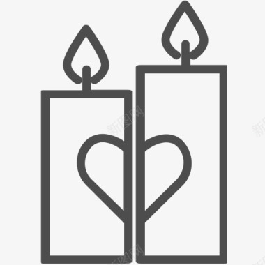 蜡烛火焰爱浪漫情人节情人节va图标图标