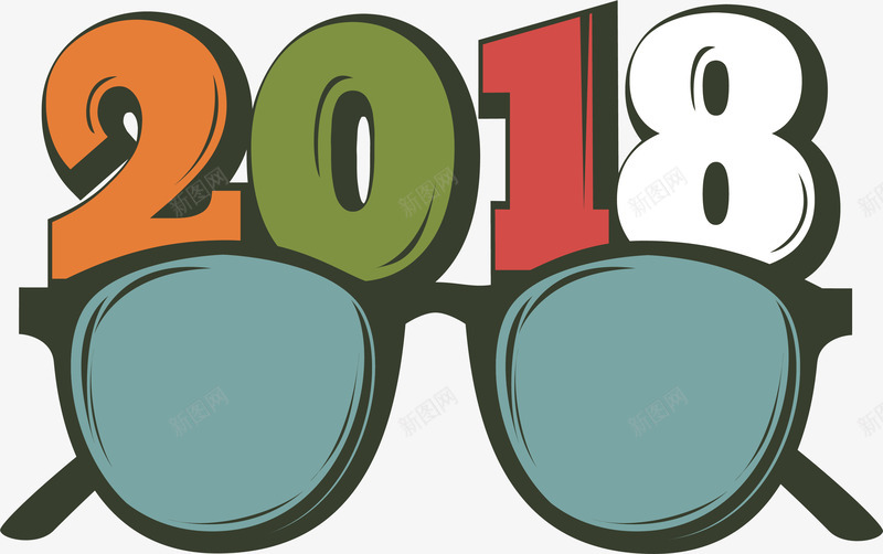 彩色2018新年派对眼镜png免抠素材_88icon https://88icon.com 2018 彩色2018 新年派对 派对 派对眼镜 矢量png