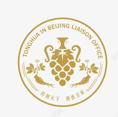 龙的LOGO复古葡萄logo图标图标