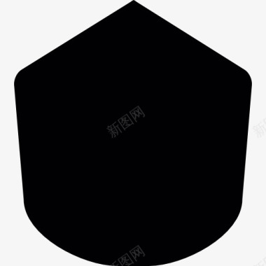 黑色的多边形形状图标图标