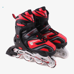 黑色轮滑鞋红黑色轮滑鞋高清图片