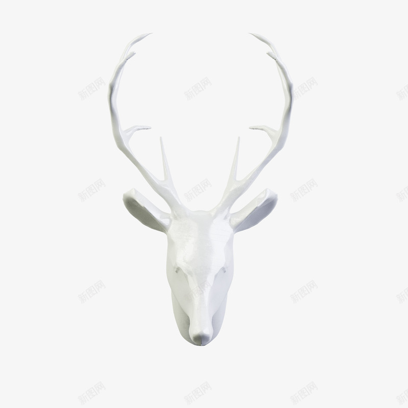 欧式风格白色鹿头png免抠素材_88icon https://88icon.com 圣诞老人 圣诞节 白色 装饰品 鹿 鹿头像