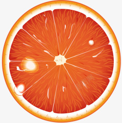 手绘橙色橘子水果素材