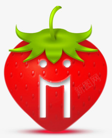 草莓标志草莓strawberrysocialmediaic图标图标