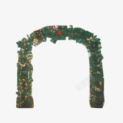 圣诞节拱门圣诞门型拱门高清图片