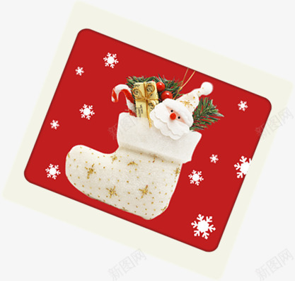 红色雪花圣诞袜子卡片png免抠素材_88icon https://88icon.com 卡片 圣诞 红色 袜子 雪花