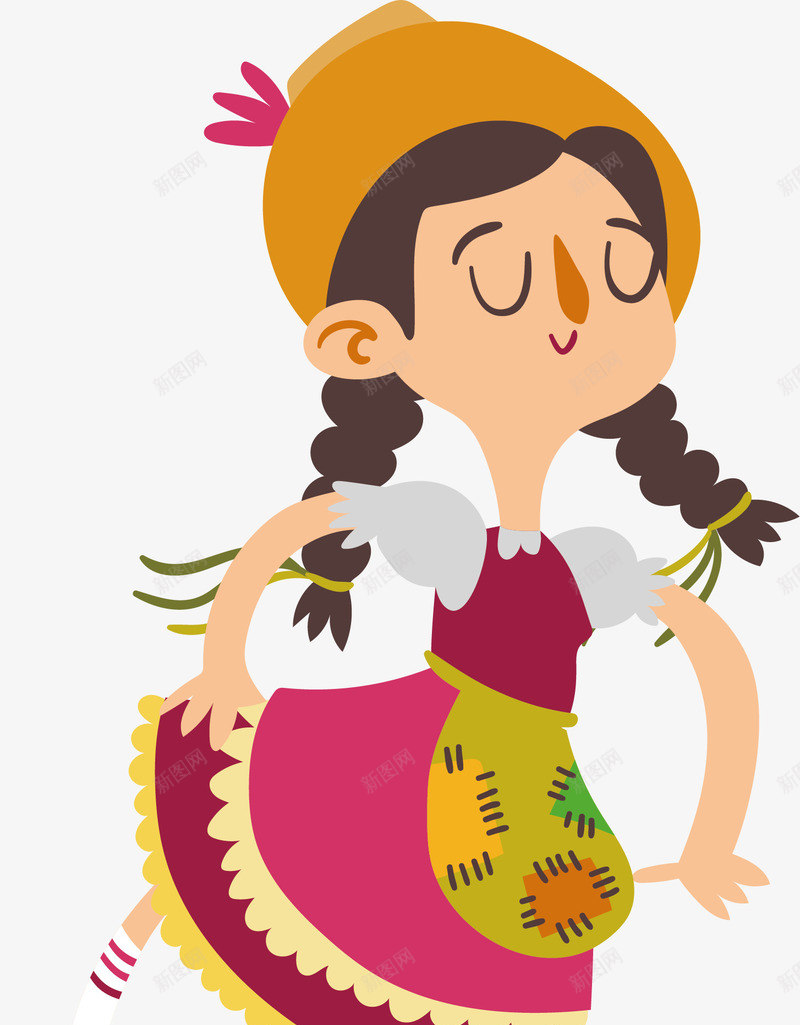 卡通开心音乐聚会维族姑娘素矢量图ai免抠素材_88icon https://88icon.com 卡通 卡通开心音乐聚会维族姑娘矢量素材免费下载 吉他 开心 手风琴 晚上 晚会 维族姑娘 聚会 舞会 艺术 设计 音乐 矢量图
