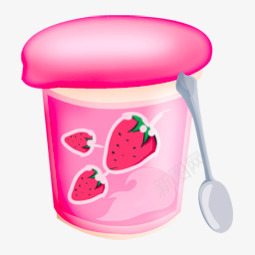 食物草莓酸奶食物图标图标