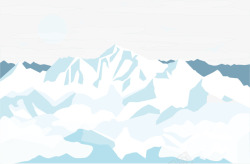 矢量雪域冰川冰河雪山高清图片